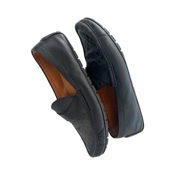 Gucci black logo GG mens loafers size 7 main image 8